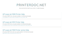 Desktop Screenshot of printerdoc.net
